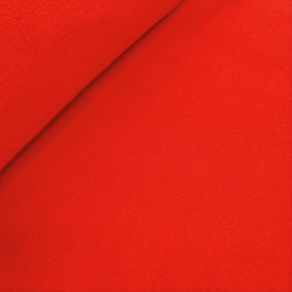 Plain Fleece Fabric RED